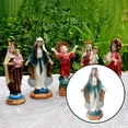 thumbnail image 3 of Figura de la Natividad Sagrada pintada a mano Estatua religiosa cristiana Navidad Virgen E, 3 of 8