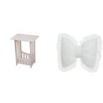 thumbnail image 1 of Mesita De Noche Con Cojín De Lazo Para Decoración Moderna Del Hogar. Práctica Mesa Auxiliar Para Hoteles, Cafeterías, Pasillos, Salas De Estar, Balcones, Cómoda Silla De Oficina O Estudio., 1 of 8