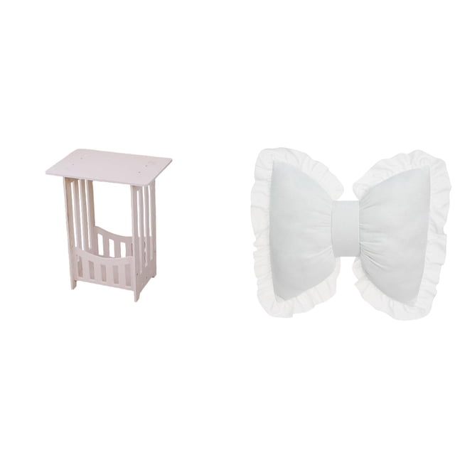 Mesita De Noche Con Cojín De Lazo Para Decoración Moderna Del Hogar. Práctica Mesa Auxiliar Para Hoteles, Cafeterías, Pasillos, Salas De Estar, Balcones, Cómoda Silla De Oficina O Estudio.