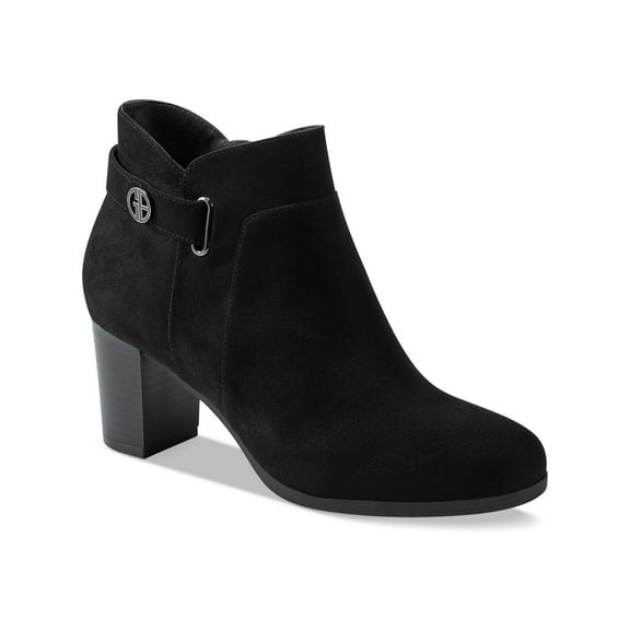 Giani Bernini Womens Faux Suede Block Heel Booties