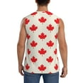 thumbnail image 4 of Gaeub Happy Canada Day Men's Sleeveless Muscle Shirts Workout Tank Tops, Odor Protection and Comfortable - Medium, 4 of 8