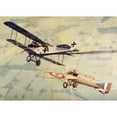 thumbnail image 2 of World War I Air Battle With French Morane Monoplane Attacking German Aviatik Biplane History, 2 of 2