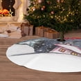 thumbnail image 6 of Sikiie Watercolor Winter Landscape For Christmas 30-48 inches {designName} Print Christmas Tree Skirt Snowman Xmas Tree Skirt with Edge Christmas Decorations for Holiday Party36", 6 of 7