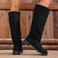 thumbnail image 6 of Womens Casual Winter Knee High Boots Low Heel Suede Sleeve Comfortable Versatile Shoes Low Heel Fall Slouchy Winter Boots, 6 of 6