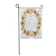 thumbnail image 1 of NUDECOR Drapeau de Jardin Rond Rouge Jaune Fleurs Tagetes Patula le Souci Français Bannière Décorative pour Maison 28x40 Pouces, 1 of 1