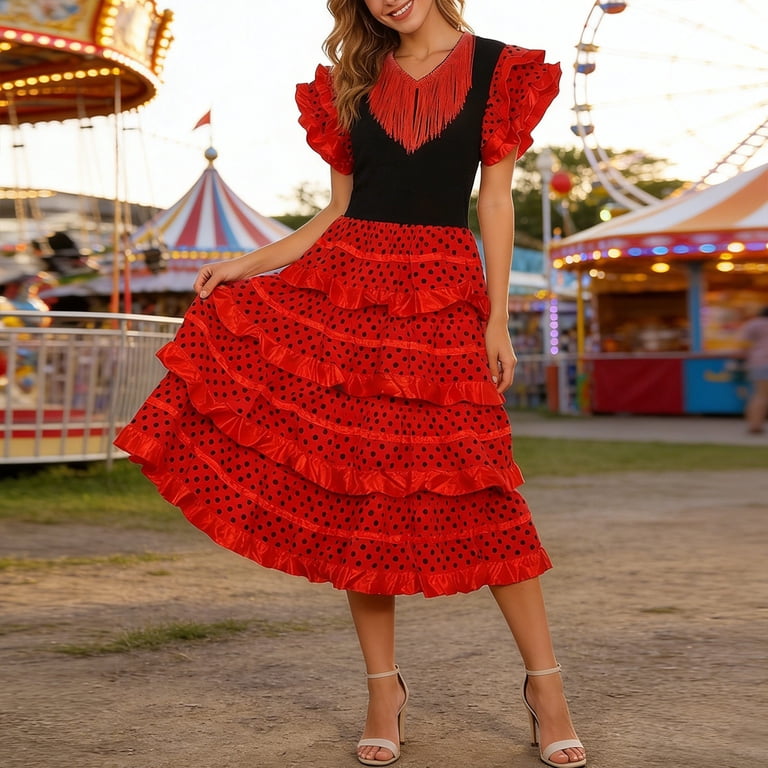 flamenco party dress Flamenco Dress, Size 38 (M)