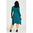 thumbnail image 2 of Avenue Women's Plus Size Sofia Plain Dress, 2 of 5