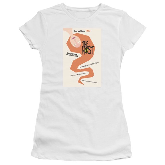 Star Trek Tng Season 4 Episode 23 Junior Women's Sheer T-Shirt White