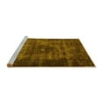 thumbnail image 2 of Ahgly Company Machine Washable Indoor Round Persian Yellow Traditional Area Rugs, 7' Round, 2 of 4