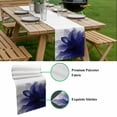 thumbnail image 5 of Blue Bohemian Table Runner - 90 Inch Long, Kitchen Dining Table Runner Dresser Scarves, Boho Modern Floral Abstract Ombre White Farmhouse Decor for Coffee Tables Wedding Party Banquet, 5 of 8