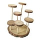 thumbnail image 5 of Expositor de madera con soporte de exhibición, vitrina, estante de exhibición multifunción de varios niveles 7 plataformas, 5 of 9