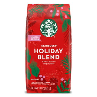 Starbucks Holographic Seasonal Latte Mug with 2.5oz Holiday Blend Ground  Coffee Gift Set