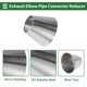 thumbnail image 4 of Rebajado Único Adaptador de Tubo de Escape Conector de Doblado Mandrel de 2" OD a 3.5" OD de Acero Inoxidable 201 Longitud de 3 pulgadas Tono Plateado, 4 of 7