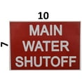 thumbnail image 3 of Main Water Shut-Off Sticker (Reflective,1 Unit, RED Background, 7X10 inch)(ref-2022-4), 3 of 5