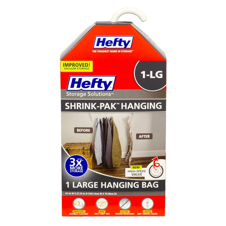 Hefty SHRINK-PAK 6 Large Vacuum Storage Bags