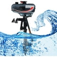 thumbnail image 4 of FETCOI Outboard Motor Boat Engine, 3.5HP 2 Stroke Outboard Motor Marine Inflatable Fishing Boat Engine with CDI Water Air Cooling System (3.5HP 2 Stroke 2.5KW 16''), 4 of 10
