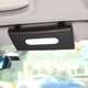 thumbnail image 4 of Caja de pañuelos para colgar en la visera del coche, soporte de cuero para pañuelos de coche (negro), 4 of 6