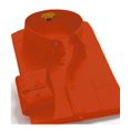 thumbnail image 2 of Men Dress Shirt Regular Fit Oxford Solid Color, 2 of 2