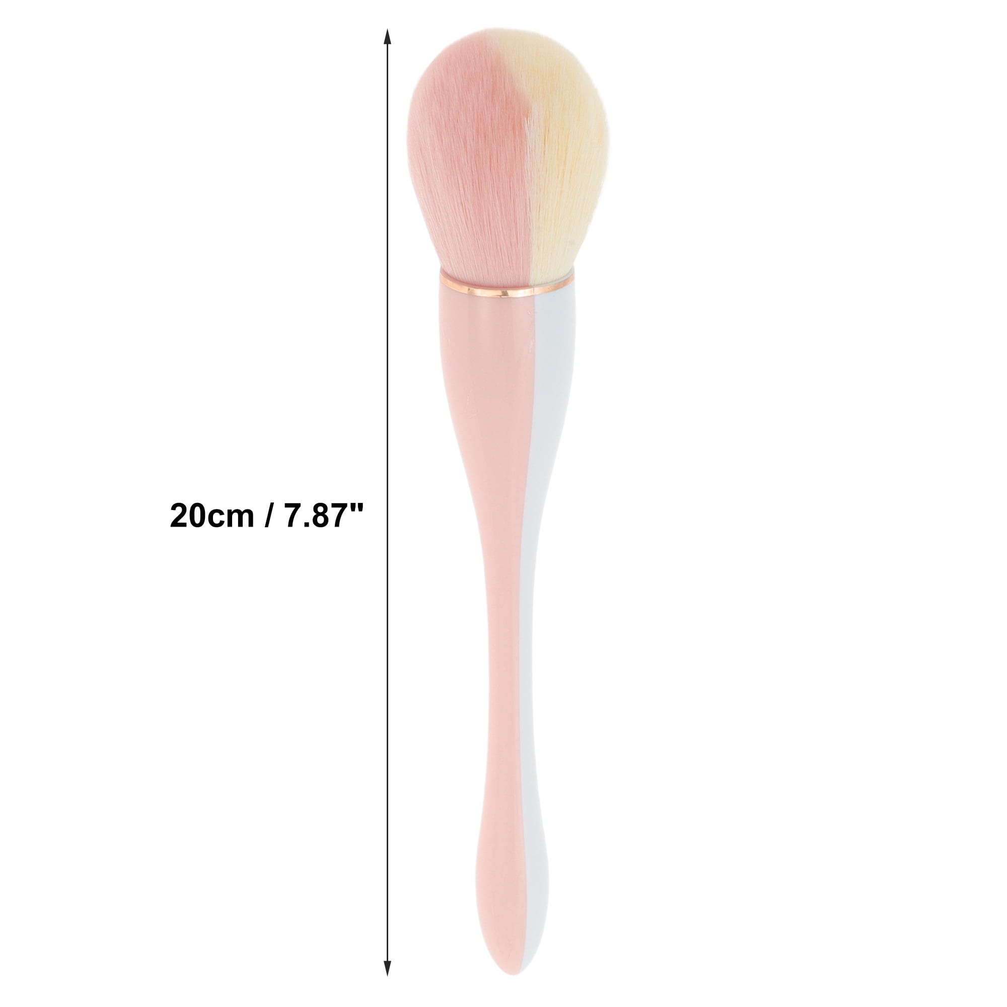 Unique Bargains 1 Pc Color Matching Makeup Brush for Daily Makeup Application White, Pink