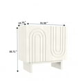 thumbnail image 4 of Clihome  Furniture Wood 2-Door Accent Cabinet White, 4 of 8
