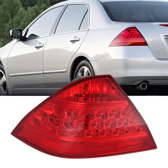 Nilight Taillight Assembly Compatible with 2006 2007 Honda Accord 4 Door Sedan Excluding Hybrid Rear Lamp Replacement OE Style Driver Side