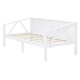 thumbnail image 6 of Aukfa Twin Size Bed Frame, Solid Wood Daybed with Slat Support for Kids Boys Girls, White, 6 of 8
