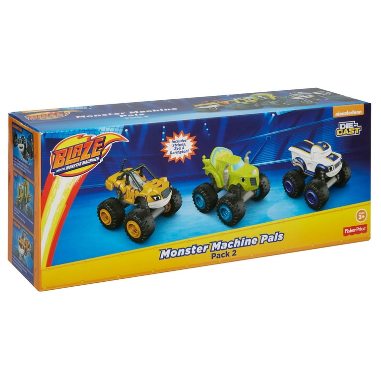 Fisher Price Nickelodeon Blaze the Monster Machines 3 Pack Die Cast Pack 2