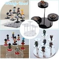 thumbnail image 5 of 7-Tier Round Figure Display Stand Multilevel Acrylic Risers Clear Display Tower Jewelry Display Stands for Rings Earrings Mini Figurines Collectibles Dolls, 5 of 8