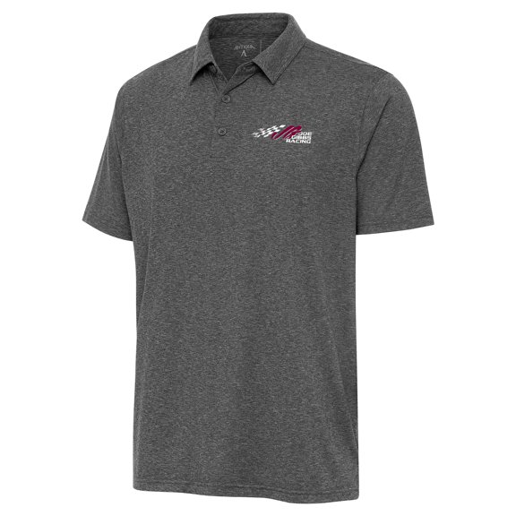 Men's Antigua Heather Black Joe Gibbs Racing Par 3 Polo