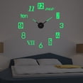 thumbnail image 4 of Reloj de pared moderno Injueey sin marco silencioso acrílico espejo 40cm Negro, 4 of 6
