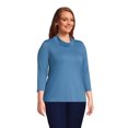 thumbnail image 3 of Lands' End Women's Plus Size 3/4 Sleeve Light Weight Jersey Cowl Neck Top, 3 of 3