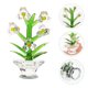 thumbnail image 4 of Adorno de flores de cristal, orquídea artificial creativa, decoración de bonsái para el hogar, artesanía de bonsái para escritorio, 4 of 7
