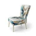 thumbnail image 3 of Designart "Teal & Gold Posh Resonance III" Chaise d'Appoint Minimaliste - Fauteuil Moderne pour Salon, 3 of 7