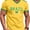 Yellow-Man, variant on Men Brazil Soccer Fan T-Shirt, 5 Star Brazil Patriotic Flag Graphic V-Neck Football Jersey Shirt, 2026 Game Day Soccer Tournament Supporter Top