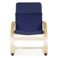 thumbnail image 3 of Guidecraft Kiddie Rocker - Blue, Comfortable Cushioned Children's Rocker with Wooden Frame, Classroom Seating for up to 120 Pounds, 3 of 5