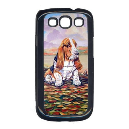 Basset Hound Little one watching Cell Phone Cover GALAXY (Best Phone For Watching Videos 2019)