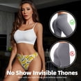 thumbnail image 4 of Thongs for Women - Banana Fruit No Show Seamless Womens Thongs Underwear, Soft Stretch G String Thongs for Women,Cuteness Ladies Thong Bikini Panties Briefs, 4 of 5
