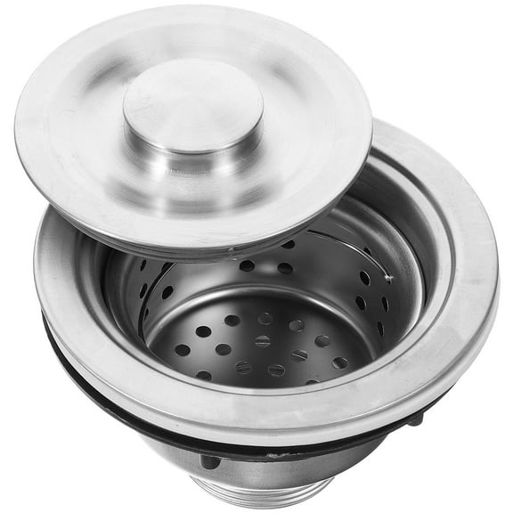 SEWCHICS Kitchen Sink Drain Filter Basket Removable Deep Waste Basket Rubber 1Pcs