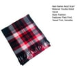 thumbnail image 6 of ievspot  Adult Scarf Double-Sided Velvet Soft Plaid Pattern Autumn Winter Scarf with Tassel Men Women Warm Shawl, 6 of 6