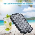 thumbnail image 4 of Black Ice Cube Molds 37 Hexagonal for Freezer Ice Cube Tray with Lid, 2Pcs Silicone Ice Cube Moulds, Small Ice Cube Trays, Each Makes Ice Cubes Silico, 4 of 5