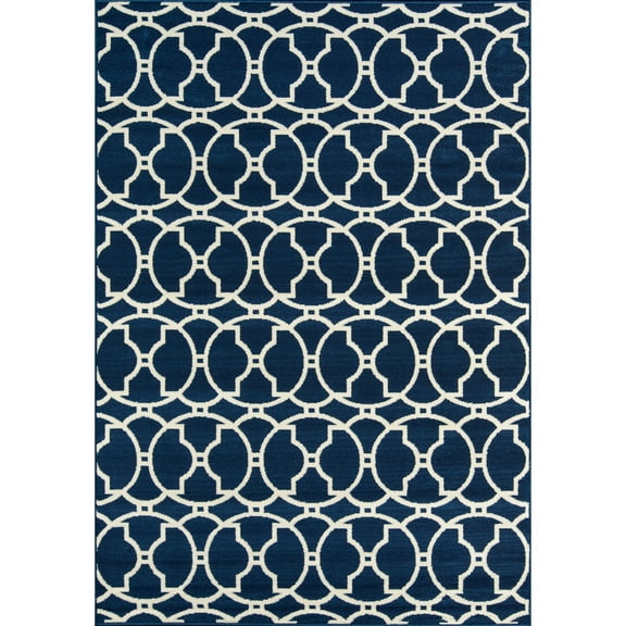 Momeni Baja Area Rug, Navy, 3'11" X 5'7"