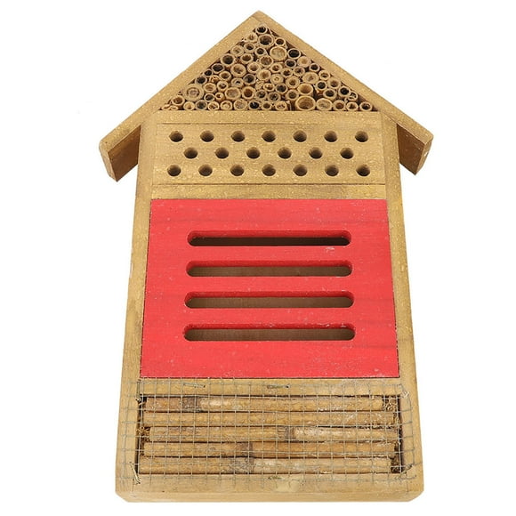 Bee HouseWooden Insect Bee House Insect House Wooden Bee House Versatile Functionality