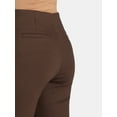 thumbnail image 4 of Time and Tru Women's Ponte Knit Pull On Bootcut Pants, Regular & Short Inseams, Size XS-XXXL, 4 of 5