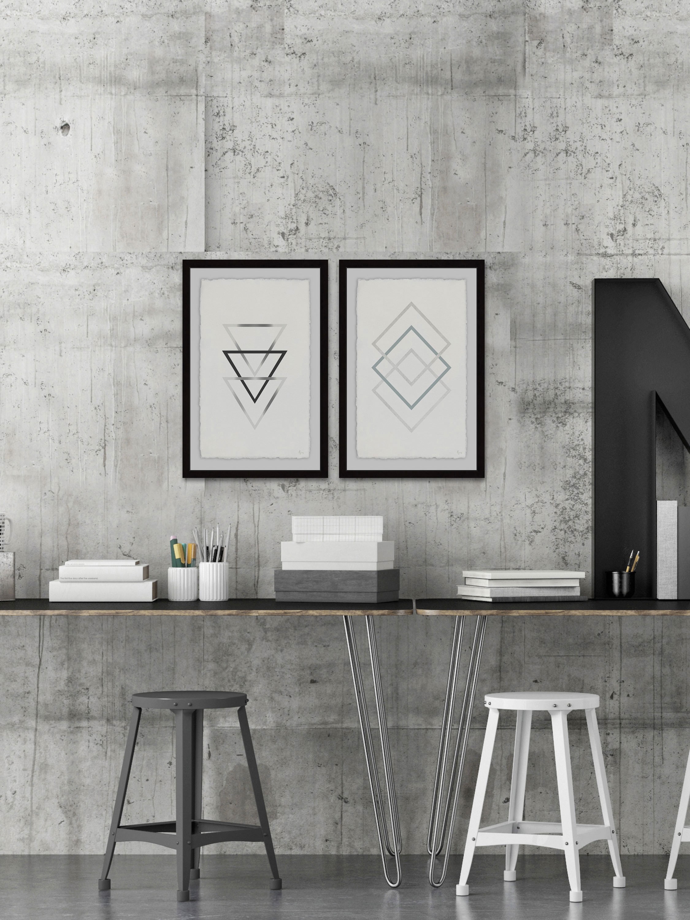 Sharp Edges Diptych