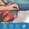 thumbnail image 5 of Yayeee Kitchen Curtains Tier Set of 2 Light Filtering 57"x36" Over Sink Window Panels, Colorful Road, 5 of 7