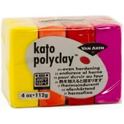 Kato Polyclay 2oz 4-Color Set-Warm-Yellow, Orange, Red & Magenta