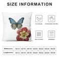 thumbnail image 5 of PHYHOO Outdoor Decorative Pillow Covers Floral Butterfly Throw Pillows Spring Farmhouse Pillowcases Linen Cushion Covers for Couch Bed Sofa Chair Home Decor, 5 of 5