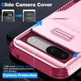 thumbnail image 4 of for Google Pixel 8 Rugged Case with Camera Lens Sliding Cover, Heavy Duty PC Protective Shockproof Cover with Slide Camera Cover Upgraded Drop Resistant Case for Google Pixel 8, Rosegold, 4 of 7