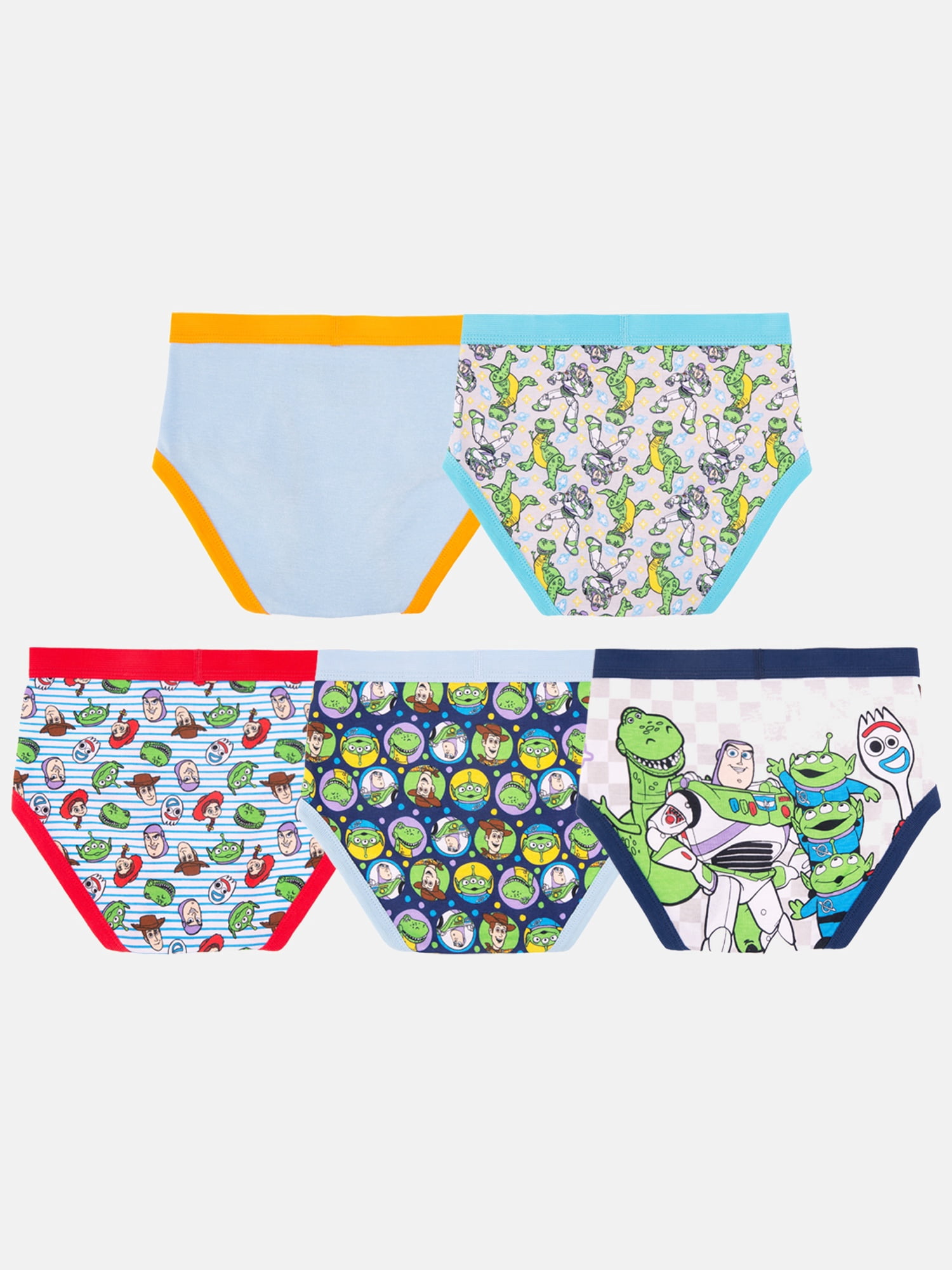 Toy Story Boys Cotton Brief Character Underwear, 5 pack, Size 4 to 8