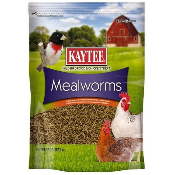 Kaytee Mealworms Bird Food [Bird, Wildbird Foods] 32 oz